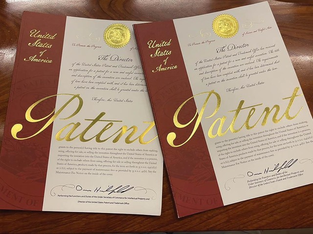 Bằng sáng chế Mỹ cấp cho công nghệ đông khô của Vinamit