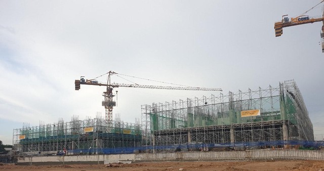 Hình ảnh thực tế tại công trường Bcons Plaza ngày đầu tháng 7/2021