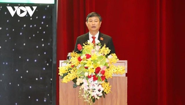 Ông Võ Văn Minh phát biểu nhận nhiệm vụ