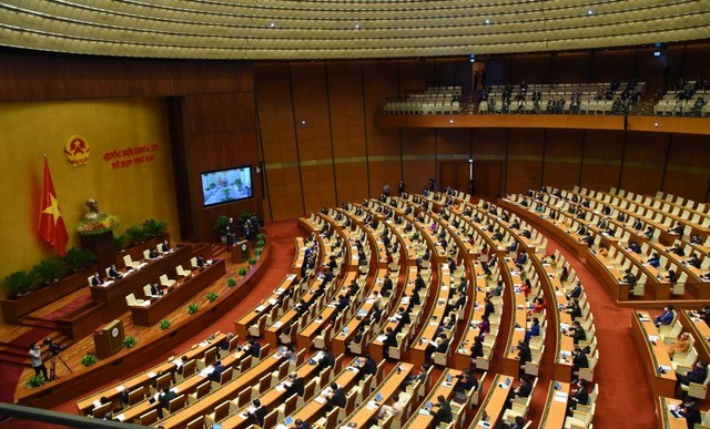 Toàn cảnh phiên khai mạc kỳ họp thứ Hai, Quốc hội khóa XV (Ảnh: Duy Linh)