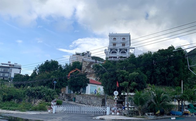 Lô BT 03-14 tại dự án Nha Trang Sea Park bị sạt lở ngày 28/10/2021. Ảnh: Việt Hương