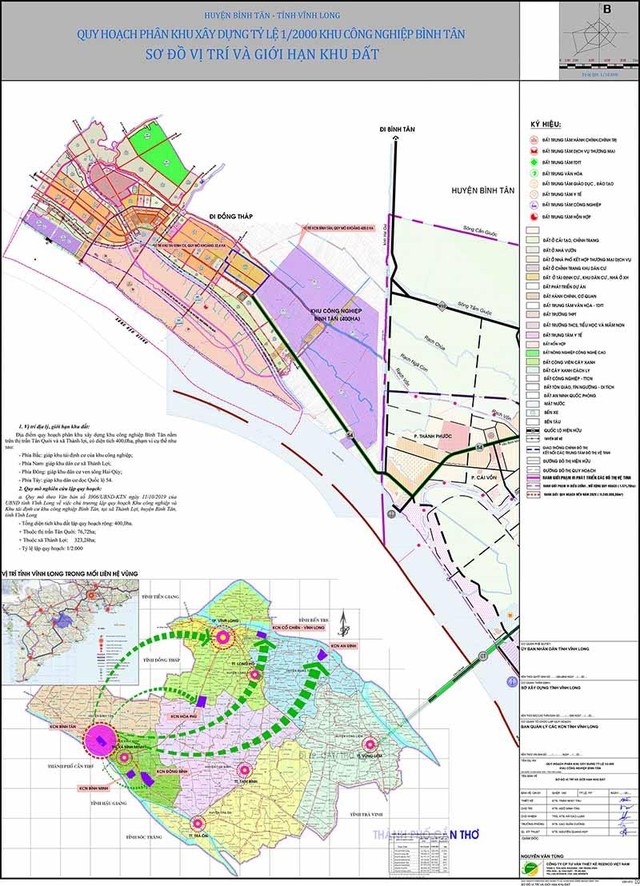 Bản đồ quy hoạch Khu công nghiệp Bình Tân