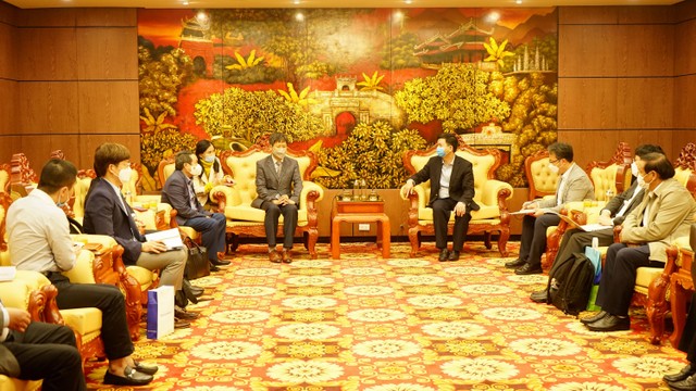 Bí thư Tỉnh ủy Quảng Trị Lê Quang Tùng làm việc với các nhà đầu tư Hàn Quốc về dự án Trung tâm Điện khí LNG Hải Lăng, giai đoạn 1 – 1.500 MW.