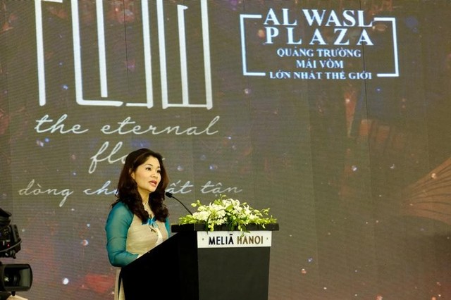 Bà Nguyễn Phương Hòa, Cục trưởng cục Hợp tác Quốc tế cho biết, “Ngày Quốc gia Việt Nam” là sự kiện quan trọng bậc nhất của Việt Nam tại EXPO 2020 Dubai. (Ảnh: Hồ Hạ)