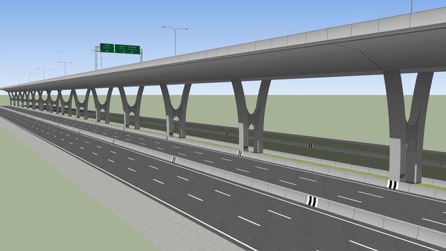 Phần lớn tuyến cao tốc vành đai 4 - vùng Thủ đô Hà Nội sẽ đi trên cao.