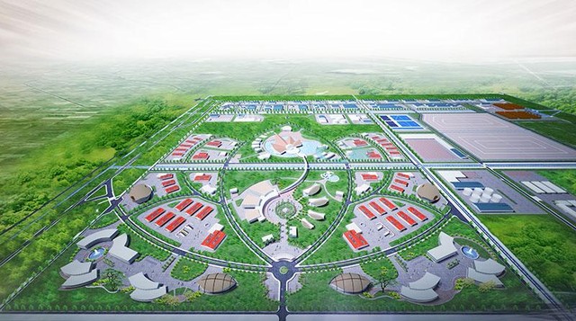 Phối cảnh 3D Dự án Khu công nghệ môi trường xanh Long An