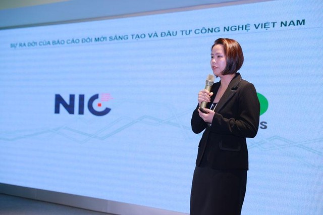 Bà Lê Hoàng Uyên Vy, Giám đốc điều hành Quỹ Do Ventures giới thiệu báo cáo