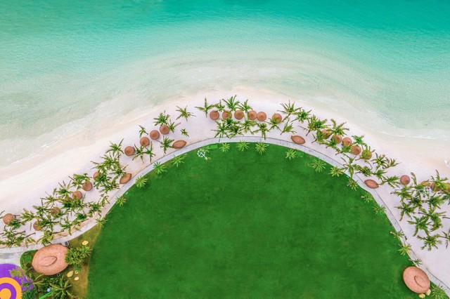 Một góc hồ trung tâm 50 ha tại Vinhome Ocean Park 2 nhìn từ trên cao