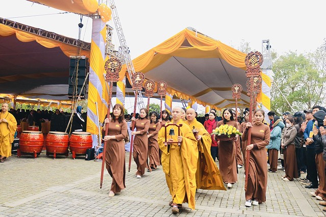 Các nghi thức tại Lễ khai hội chùa Bái Đính