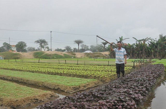 Nhiều dự án tại KĐT mới Điện Nam - Điện Ngọc vẫn vướng mặt bằng. Ảnh Hoàng Anh