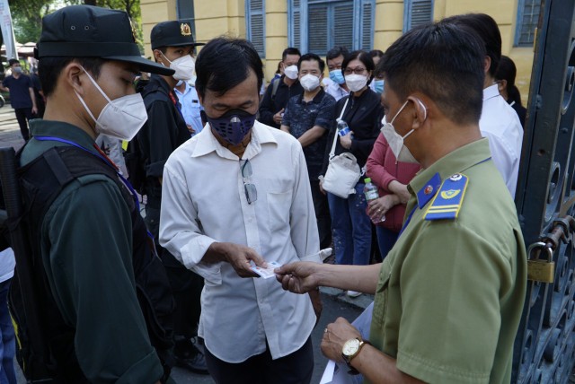 An ninh phiên tòa được siết chặt