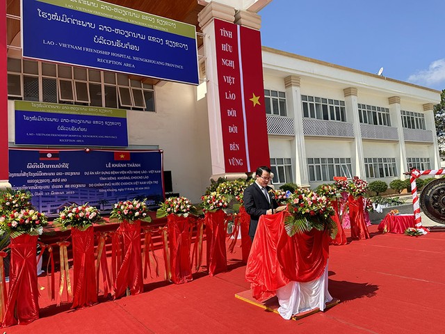 Thứ trưởng Trần Quốc Phương phát biểu tại buổi lễ.