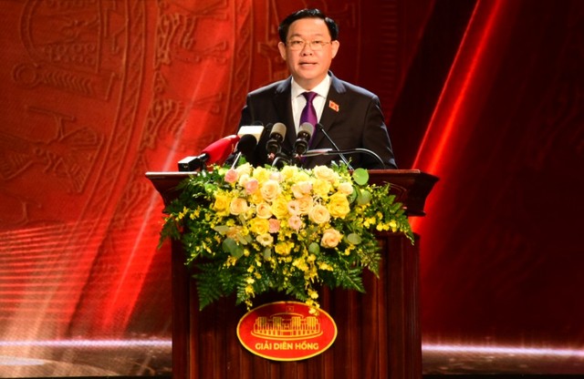 Chủ tịch Quốc hội khẳng định, báo chí là một kênh phản biện đầy trí tuệ và trách nhiệm với đất nước (Ảnh: Dũng Minh)