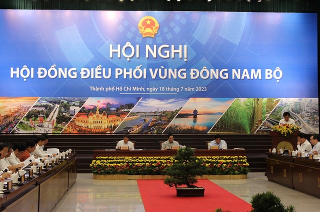 Toàn cảnh Hội nghị Hội đồng điều phối vùng Đông Nam bộ. Ảnh: Thành Nhân