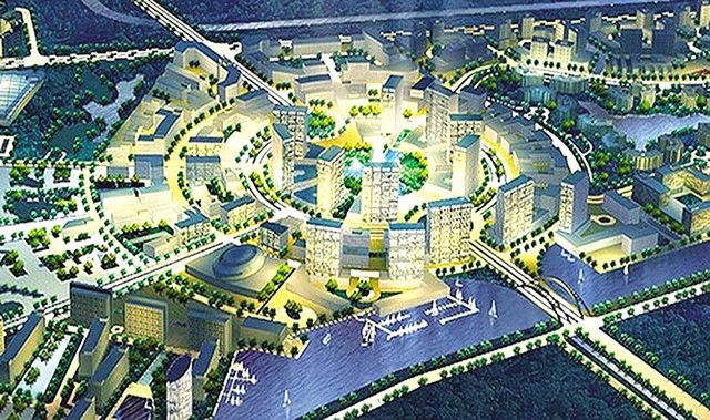 Phối cảnh Khu đô thị Đại học quốc tế Berjaya tại huyện Hóc Môn, TP.HCM.