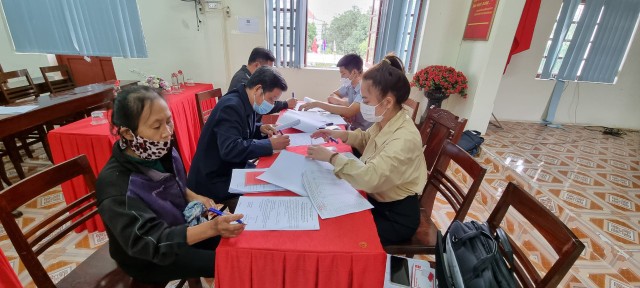 Công tác đền bù luôn được thị xã Quảng Yên đảm bảo theo nguyên tắc công bằng, công khai và minh bạch. Ảnh: Thu Lê.