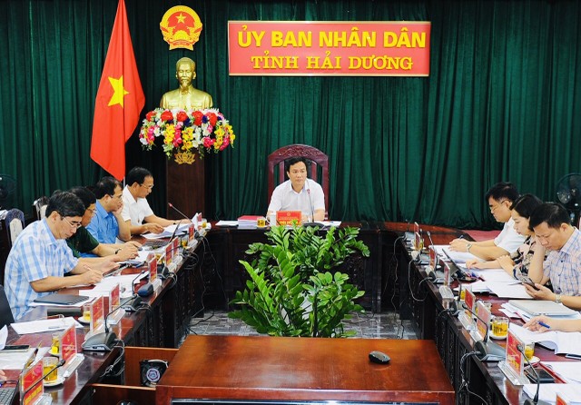 Quang cảnh phiên họp thường kỳ UBND tỉnh tháng 9 (lần 3). Ảnh: Thành Chung Quang cảnh phiên họp thường kỳ UBND tỉnh tháng 9 (lần 3). Ảnh: Thành Chung