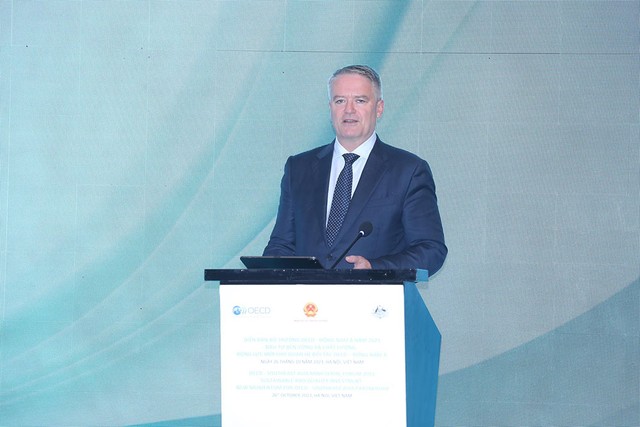 Ông Mathias Cormann, Tổng Thư ký Tổ chức Hợp tác và Phát triển kinh tế (OECD). (Ảnh: Đức Trung) Ông Mathias Cormann, Tổng Thư ký Tổ chức Hợp tác và Phát triển kinh tế (OECD). (Ảnh: Đức Trung)