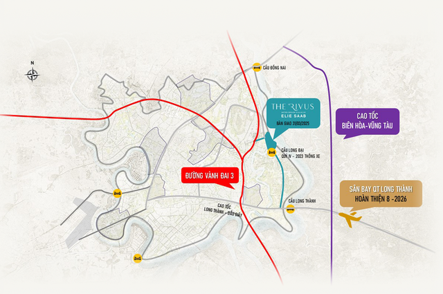 Vị trí “siêu kết nối” của The Rivus.