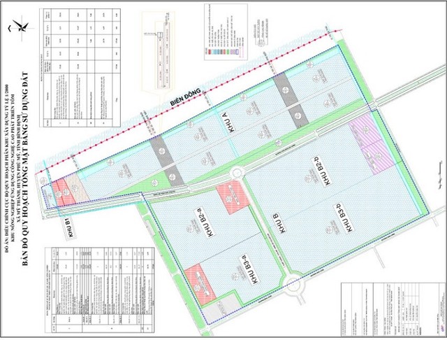 Quy hoạch Khu nông nghiệp ứng dụng công nghệ cao phát triển tôm xã Mỹ Thành