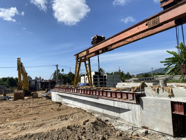 Công trường tại dự án đường tránh Quốc lộ 19 ở Gia Lai Công trường tại dự án đường tránh Quốc lộ 19 ở Gia Lai