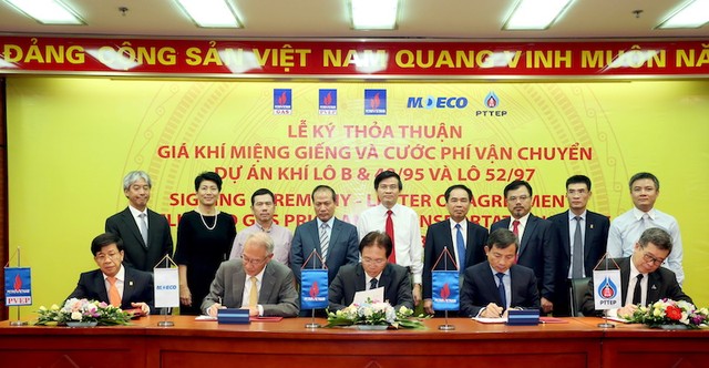 Dự án khí Lô B có giá khí miệng giếng được ký hồi năm 2017.