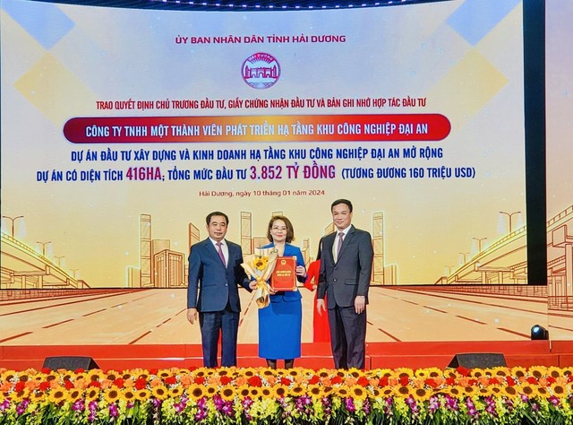 Dự án đầu tư xây dựng và kinh doanh hạ tầng khu công nghiệp Đại An mở rộng Dự án đầu tư xây dựng và kinh doanh hạ tầng khu công nghiệp Đại An mở rộng