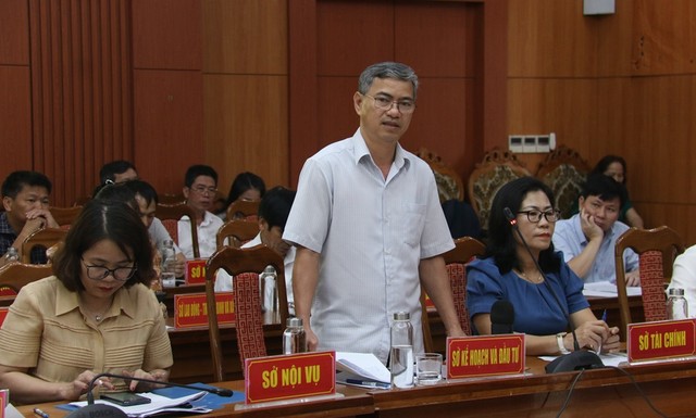 Ông Nguyễn Hưng – Phó giám đốc Sở KH&amp;ĐT tỉnh Quảng Nam thông tin về tình hình giải ngân đầu tư công của Tỉnh.