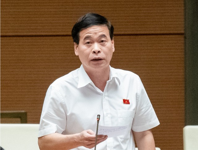 Đại biểu Nguyễn Mạnh Cường, Đoàn ĐBQH tỉnh Quảng Bình. Ảnh: QH