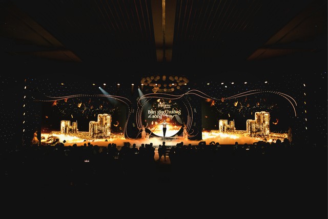 Sân khấu nghệ thuật ấn tượng tại sự kiện. Ảnh Sun Property