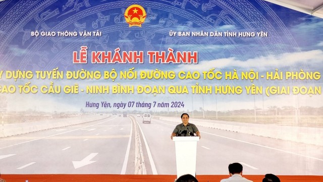 Thủ tướng Chính phủ Phạm Minh Chính phát biểu tại buổi lễ. Ảnh: Quỳnh Nga