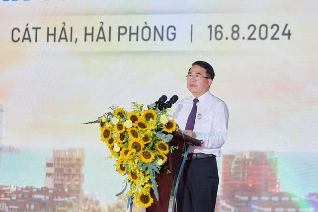 Ông Lê Khắc Nam, Phó chủ tịch UBND thành phố Hải Phòng phát biểu.