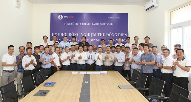 Hội đồng nghiệm thu cấp chủ đầu tư thống nhất đóng điện công trình sáng ngày 19/8/2024.