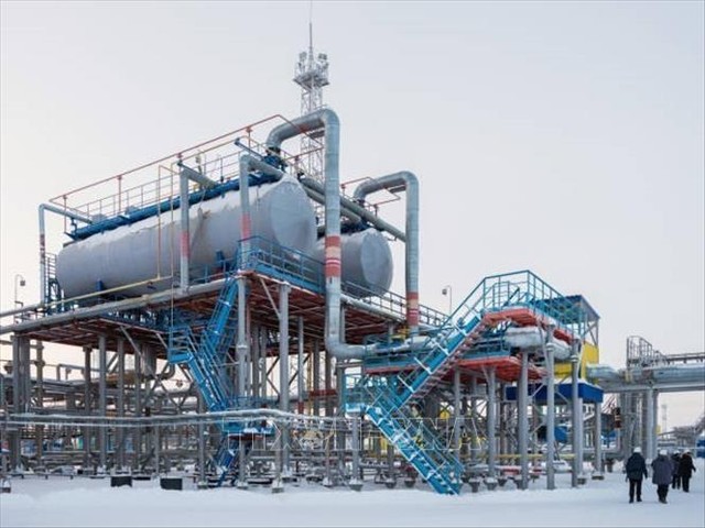 Một cơ sở khai thác khí đốt của Nga. Ảnh: Getty Images/TTXVN Một cơ sở khai thác khí đốt của Nga. Ảnh: Getty Images/TTXVN