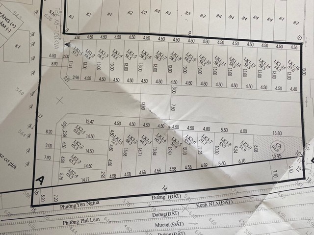 Bản đồ khu đất đấu giá Sau Chùa (phường Yên Nghĩa). Ảnh: Nhà đầu tư cung cấp Bản đồ khu đất đấu giá Sau Chùa (phường Yên Nghĩa). Ảnh: Nhà đầu tư cung cấp