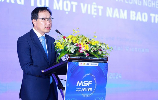 Ông Choi Joo Ho, Tổng Giám đốc Samsung Việt Nam đánh giá, Việt Nam có tầm nhìn năng động, sáng tạo và đang nhanh chóng nắm bắt cơ hội để trở thành một quốc gia số hàng đầu.