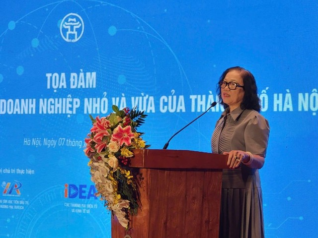 Bà Trịnh Thị Ngân, Trưởng ban cố vấn Hiệp hội doanh nghiệp nhỏ và vừa Thành phố Hà Nội. Ảnh: Linh Nguyễn Bà Trịnh Thị Ngân, Trưởng ban cố vấn Hiệp hội doanh nghiệp nhỏ và vừa Thành phố Hà Nội. Ảnh: Linh Nguyễn