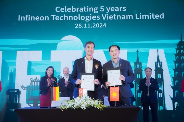 Infineon bắt tay hợp tác với Trường Điện - Điện tử (Đại học Bách Khoa Hà Nội) để phát triển ngành công nghiệp bán dẫn ở Việt Nam