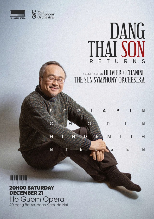 “Đặng Thái Sơn Returns” concert diễn ra vào tối ngày 21/12/2024 tại nhà hát Hồ Gươm “Đặng Thái Sơn Returns” concert diễn ra vào tối ngày 21/12/2024 tại nhà hát Hồ Gươm