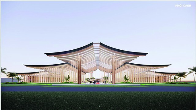 Phối cảnh nhà ga sân bay Gia Bình.