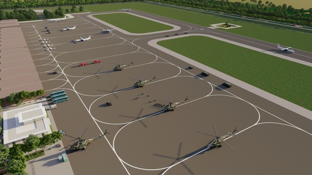 Phối cảnh minh họa sân bay Gia Bình – sân bay được Sun Group cam kết thi công trong 12 tháng