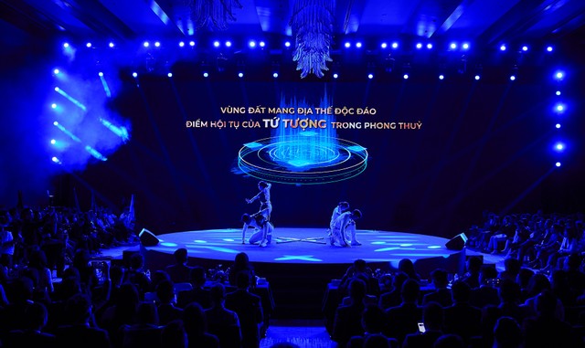 Địa thế dự án sở hữu phong thủy theo Tứ Tượng (gồm Thanh Long, Bạch Hổ, Chu Tước và Huyền Vũ) và Minh Đường Tụ Thủy