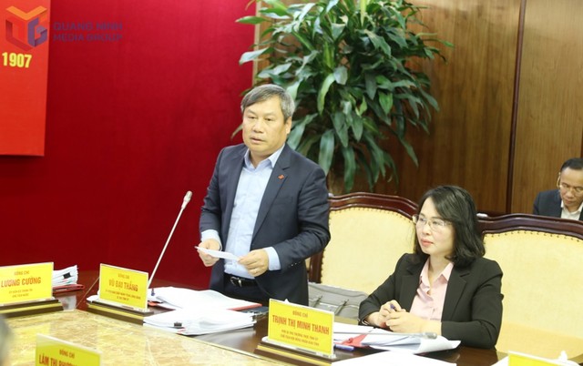 Ông Vũ Đại Thắng, Bí thư Tỉnh ủy Quảng Ninh phát biểu. Ảnh: QMG