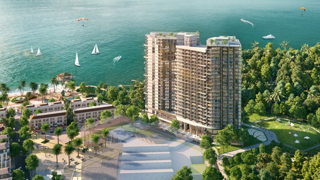 Dấu ấn phong thủy hội tụ trong vị trí và kiến trúc của tòa The Xanh 1 (Ảnh: Sun Property)