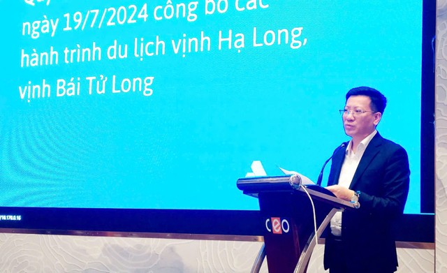 Ông Nguyễn Việt Dũng, Giám đốc Sở Văn hoá, Thể thao và Du lịch Quảng Ninh phát biểu. Ảnh: VP Đông Bắc