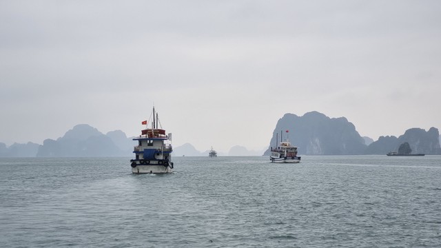Quảng Ninh khai trương các hành trình du lịch từ Cảng tàu khách Ao Tiên đến các điểm du lịch trên vịnh Bái Tử Long với các hoạt động tham quan. Ảnh: VP Đông Bắc