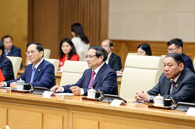 Thủ tướng Phạm Minh Chính và Đoàn đại biểu cấp cao Việt Nam.