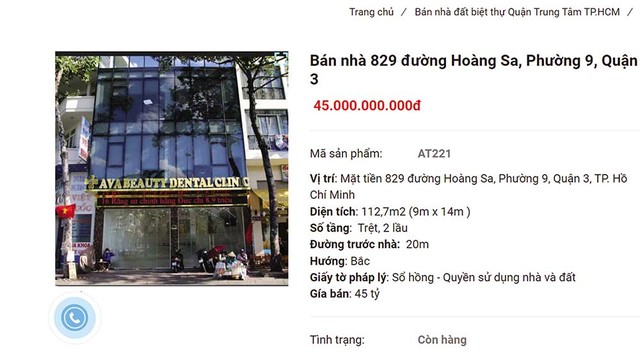 Quảng báo bán... trộm nhà của người dân.