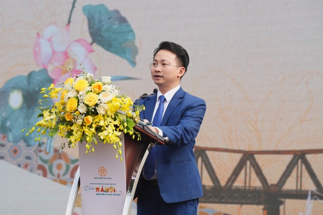 Ông Trần Trung Hiếu, Phó giám đốc Sở Du lịch Hà Nội phát biểu tại Lễ bế mạc.