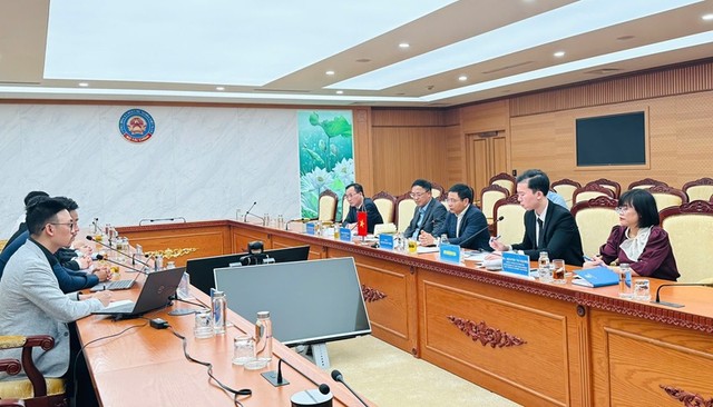 Toàn cảnh buổi tiếp.